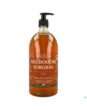 Beauterra gel douche surgras bois santal    1l