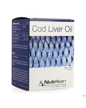 Cod liver oil    softgel  60    nutrisan
