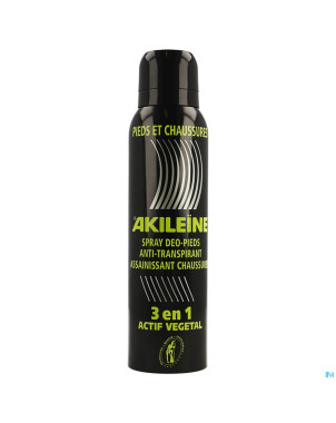 Akileine deo spray pieds a/transp. chaussure 150ml