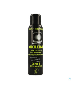 Akileine deo spray pieds a/transp. chaussure 150ml