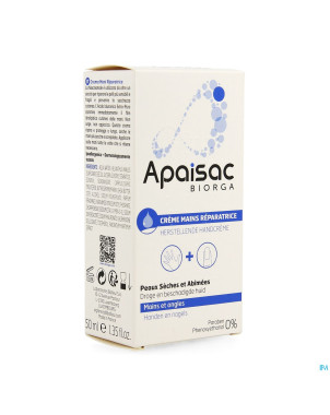 Apaisac biorga creme mains reparatrice  tube  50ml