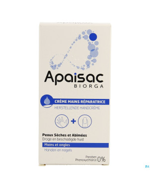 Apaisac biorga creme mains reparatrice  tube  50ml