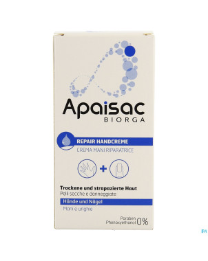 Apaisac biorga creme mains reparatrice  tube  50ml