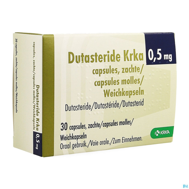 Dutasteride krka 0,5mg caps molles 30 x 0,5mg