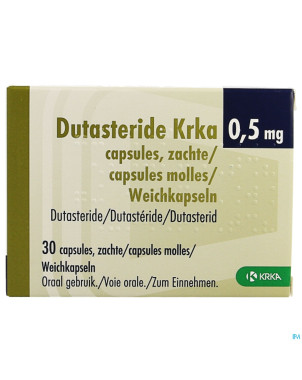 Dutasteride krka 0,5mg caps molles 30 x 0,5mg