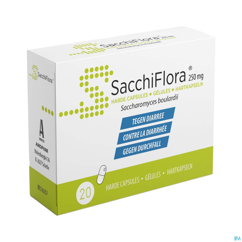 Sacchiflora 250mg    caps dur 20 blister