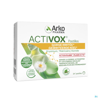 Activox adoucis. gorge menthe-eucalyptus  past  24