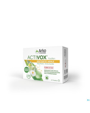 Activox adoucis. gorge menthe-eucalyptus  past  24