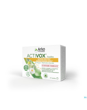 Activox adoucis. gorge menthe-eucalyptus  past  24