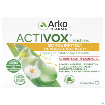 Activox adoucis. gorge menthe-eucalyptus  past  24