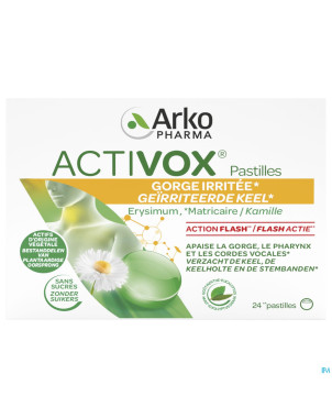Activox adoucis. gorge menthe-eucalyptus  past  24