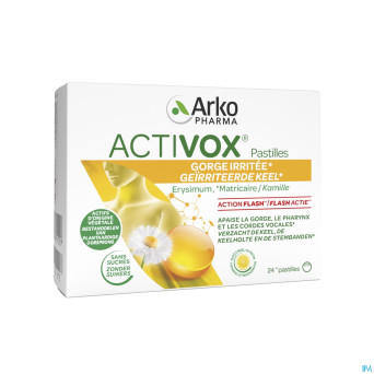 Activox adouccissant gorge miel citron    past  24
