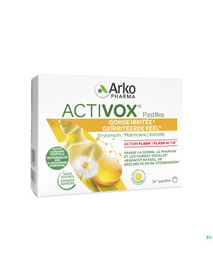 Activox adouccissant gorge miel citron    past  24