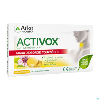 Activox adouccissant gorge miel citron    past  24