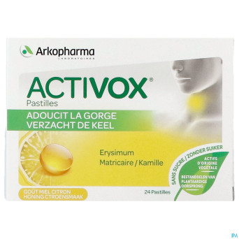 Activox adouccissant gorge miel citron    past  24