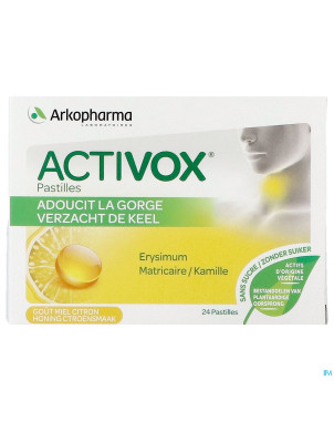 Activox adouccissant gorge miel citron    past  24
