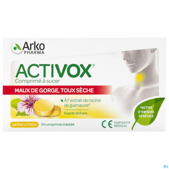 Activox adouccissant gorge miel citron    past  24
