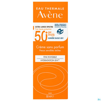 Avene sol ip50+ creme solaire ip50+ s/parfum  50ml