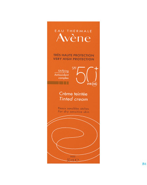 Avene sol spf50+ creme solaire teinte    50ml