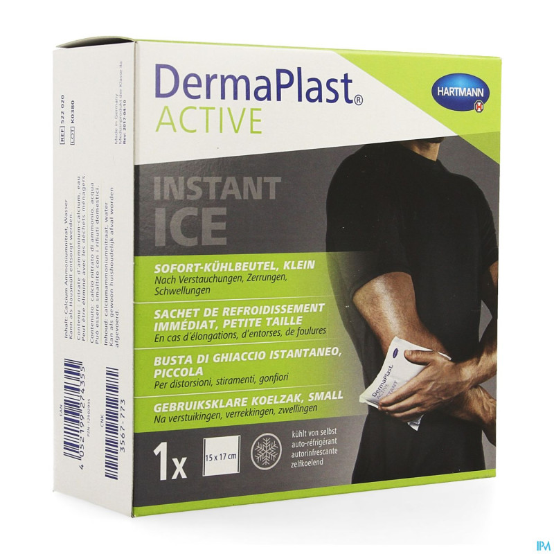 Dermaplast active instant ice pack petit 15 x 17cm