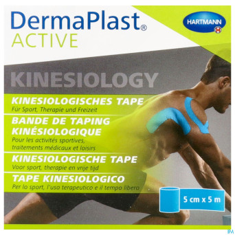 Dermaplast active kinesio tape bleu 5cm x 5m