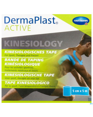 Dermaplast active kinesio tape bleu 5cm x 5m