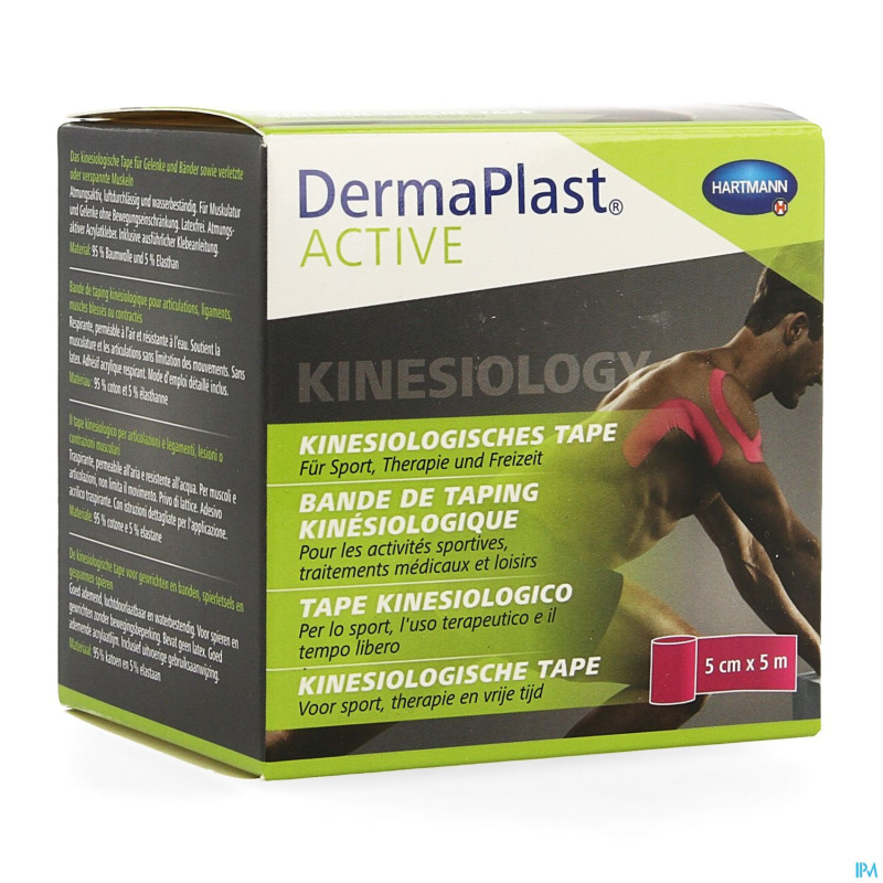 Dermaplast active kinesio tape rose 5cm x 5m