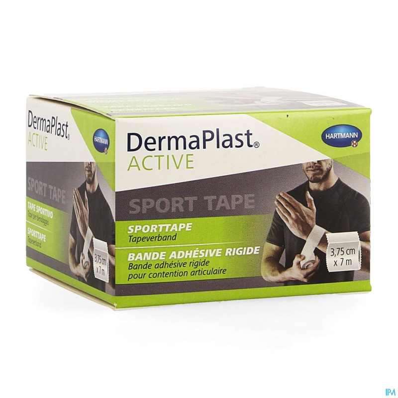 Dermaplast active sport tape blanc 3,8cm x 7m