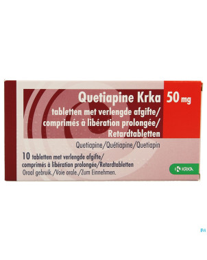 Quetiapine krka  50mg lib.prolongee comp  10