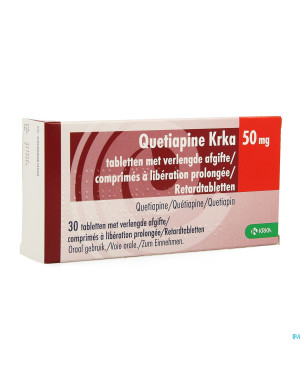 Quetiapine krka  50mg lib.prolongee comp  30