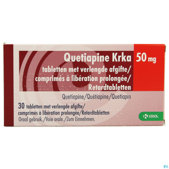 Quetiapine krka  50mg lib.prolongee comp  30
