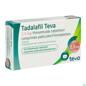 Tadalafil teva comp pell 28 x  2,5mg