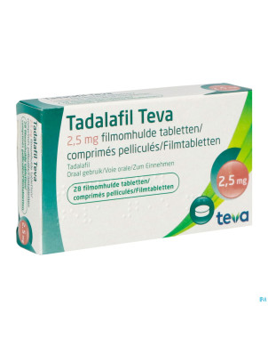 Tadalafil teva comp pell 28 x  2,5mg
