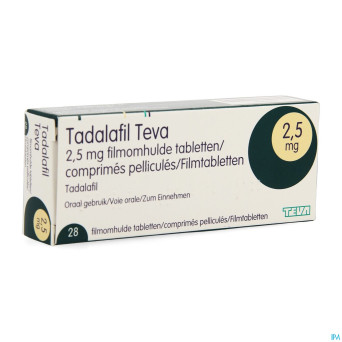 Tadalafil teva comp pell 28 x  2,5mg
