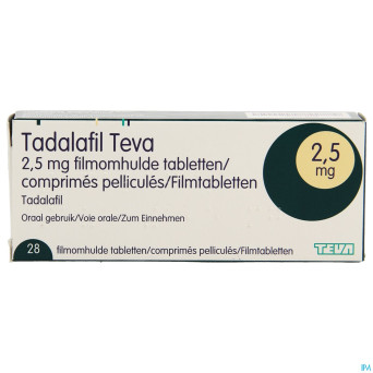 Tadalafil teva comp pell 28 x  2,5mg