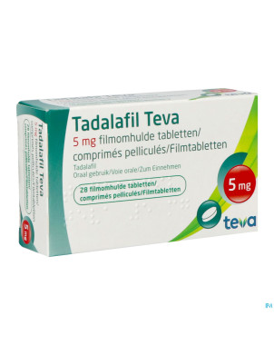 Tadalafil teva comp pell 28 x  5,0mg