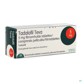 Tadalafil teva comp pell 28 x  5,0mg