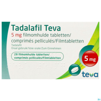 Tadalafil teva comp pell 28 x  5,0mg