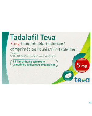 Tadalafil teva comp pell 28 x  5,0mg