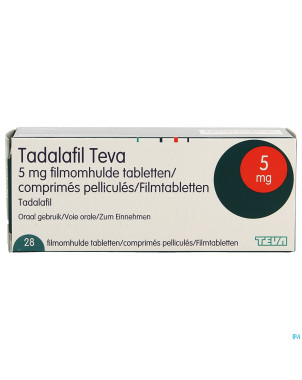 Tadalafil teva comp pell 28 x  5,0mg