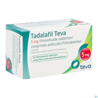Tadalafil teva comp pell 84 x  5,0mg