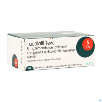 Tadalafil teva comp pell 84 x  5,0mg