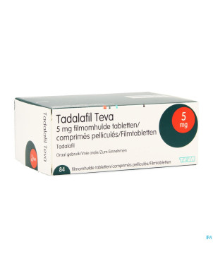 Tadalafil teva comp pell 84 x  5,0mg