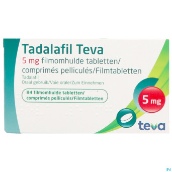 Tadalafil teva comp pell 84 x  5,0mg