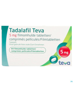 Tadalafil teva comp pell 84 x  5,0mg