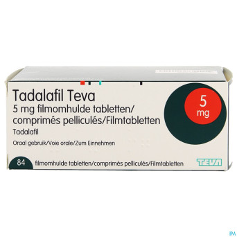 Tadalafil teva comp pell 84 x  5,0mg