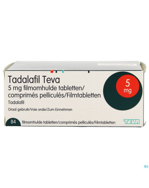 Tadalafil teva comp pell 84 x  5,0mg