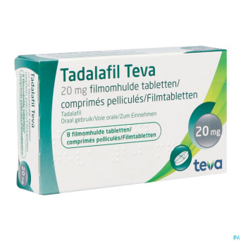 Tadalafil teva comp pell  8 x 20,0mg