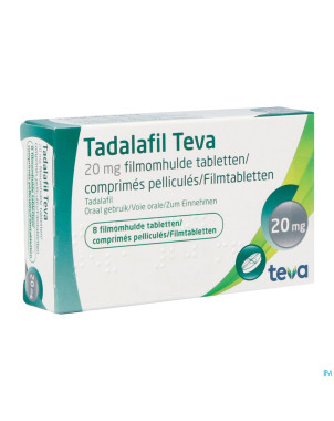 Tadalafil teva comp pell  8 x 20,0mg