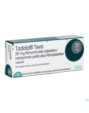 Tadalafil teva comp pell  8 x 20,0mg